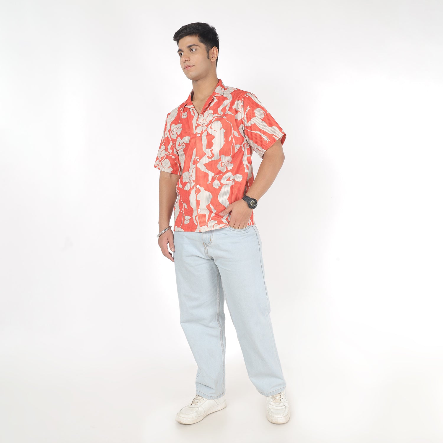 Men Designed Print Funky Shirt