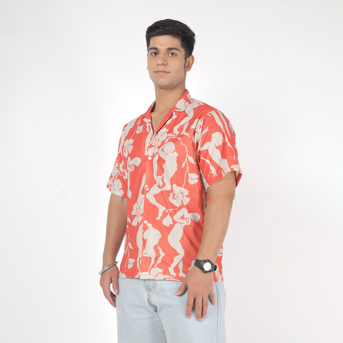 Men Designed Print Funky Shirt