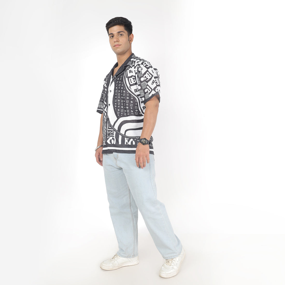 Men Floral Funky Shirt