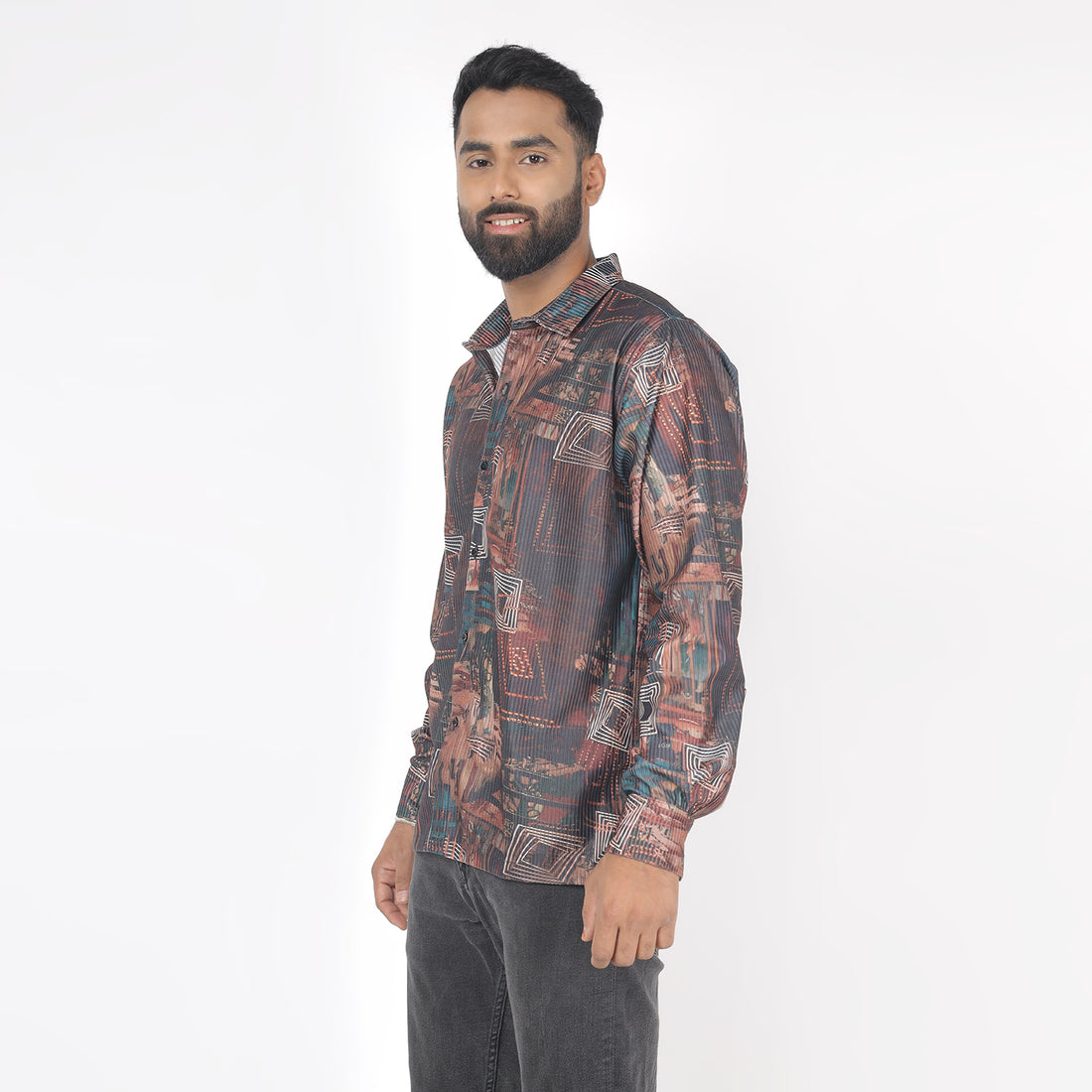 Men Unique Print Funky Shirt