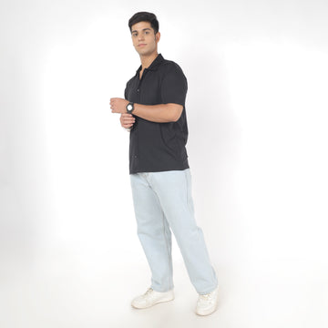 Black Smart Casual Shirts