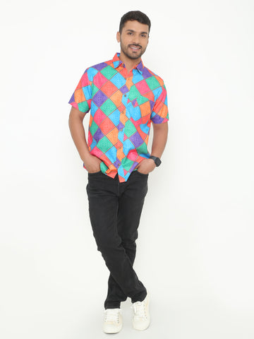Men Geometric Printed Shirt