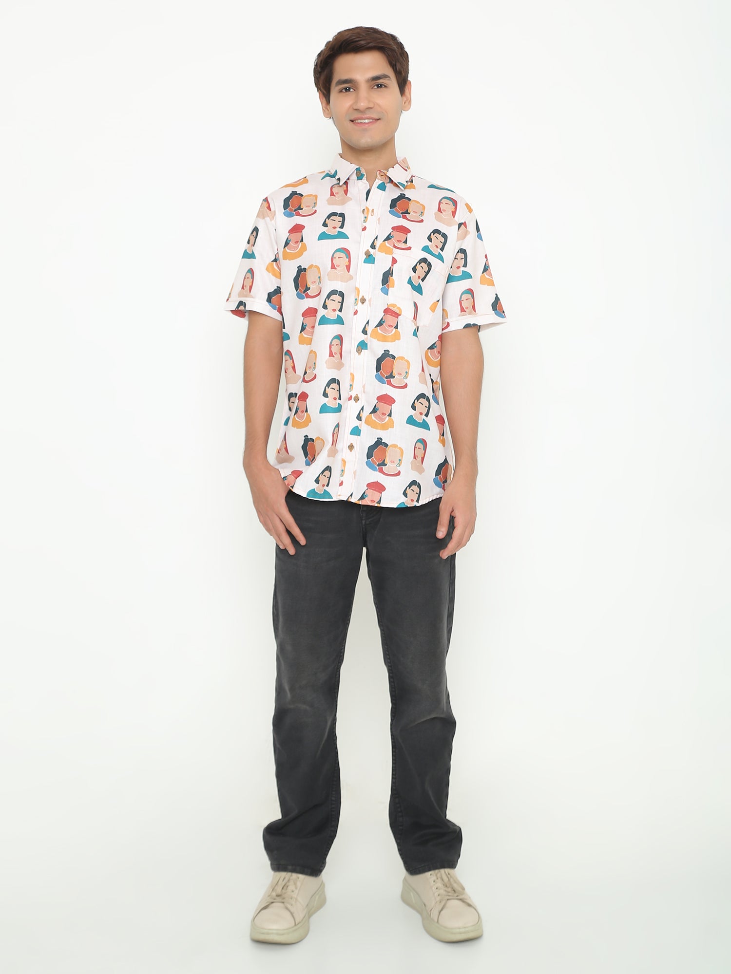 Human Figure Printed Shirt