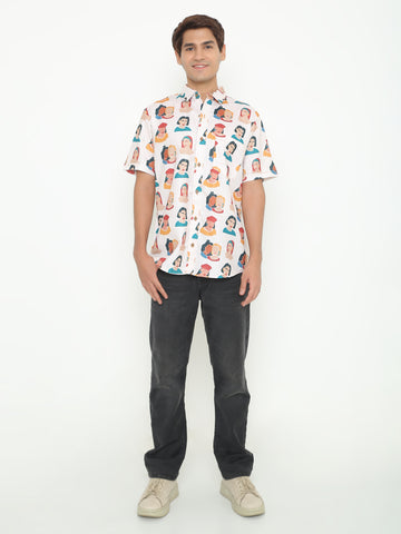 Human Figure Printed Shirt