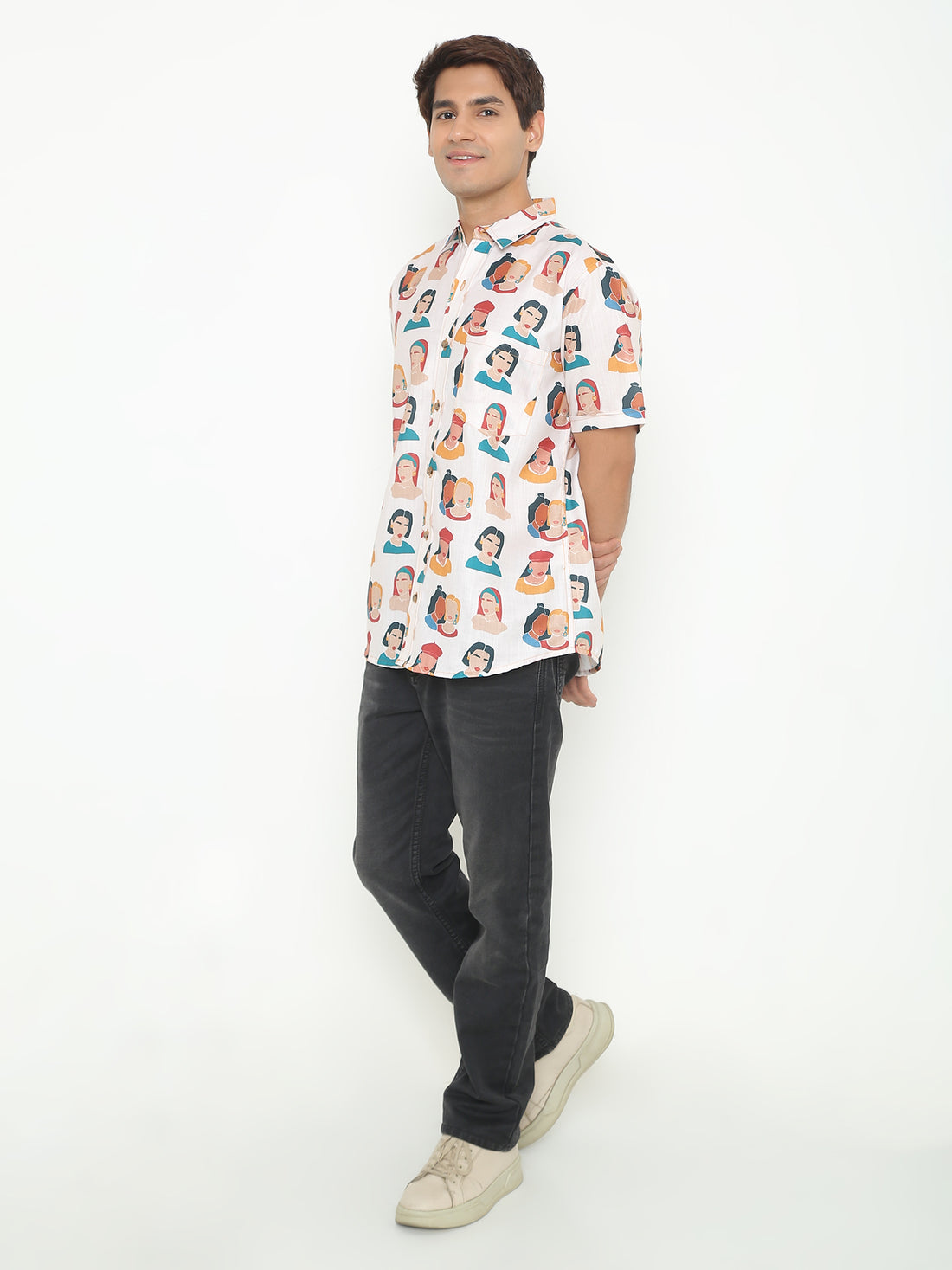 Human Figure Printed Shirt