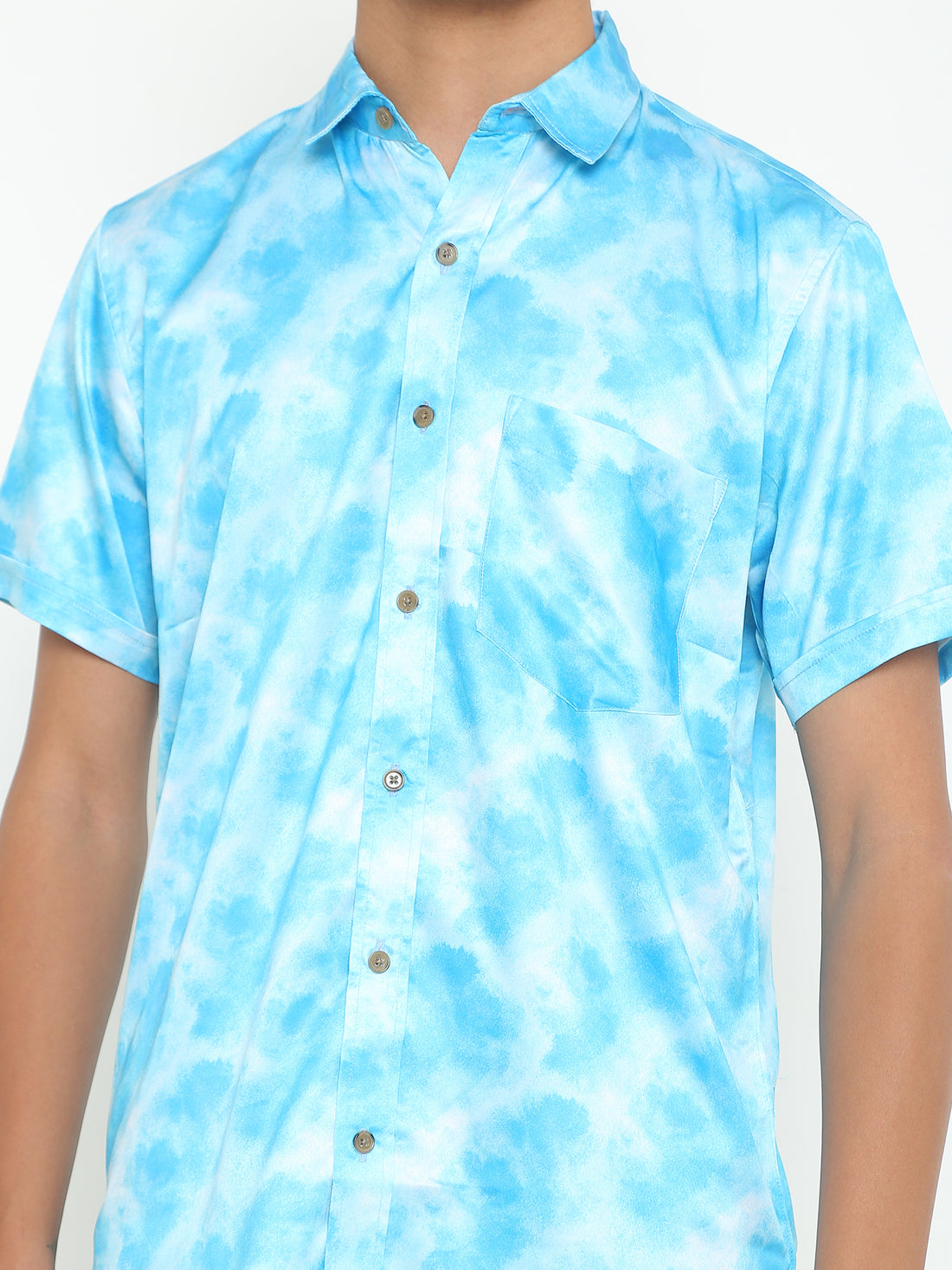 Rodney White Printed Casuals Shirt